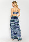 NAVY TIE DYE CUT OUT MAXI