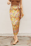 MIDI WRAP SKIRT PINK LEMON