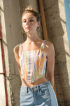 CLARE SQUARE PRINT CORSET