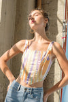 CLARE SQUARE PRINT CORSET
