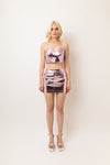 ALE METALLIC MINI SKIRT