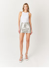 ALE METALLIC MINI SKIRT