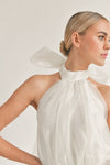 CREAM ORGANZA BODYSUIT