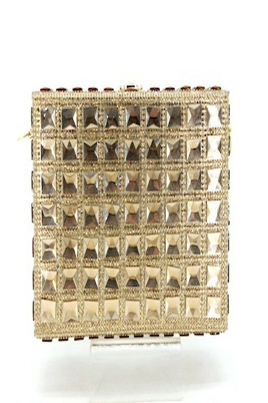 CRYSTAL SQUARE CLUTCH