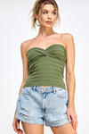 TWIST FRONT SWEATER TUBE