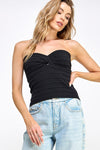 TWIST FRONT SWEATER TUBE