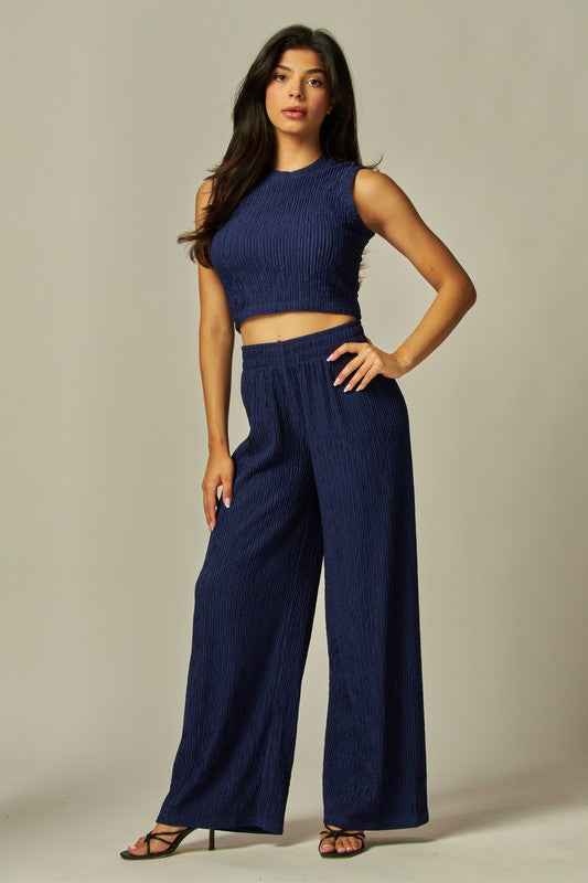 CRINKLED TWO PIECE SET