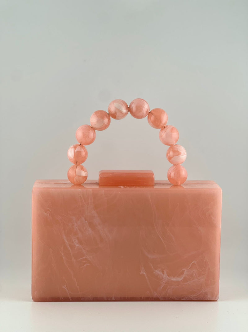 CIRCLE HANDLE MARBLE CLUTCH