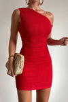 RED CHYNA MINI DRESS