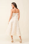 CREAM RUCHED MIDI
