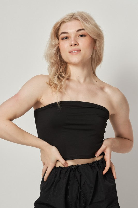 DOUBLE LAYERED TUBE TOP