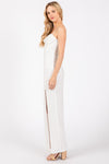 EMBELLISHED BANDEAU MIDI DRESS