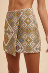 ETHIC WOVEN MINI SKIRT