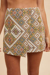 ETHIC WOVEN MINI SKIRT