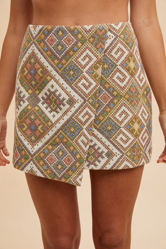 ETHIC WOVEN MINI SKIRT