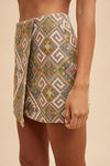 ETHIC WOVEN MINI SKIRT