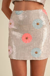 FLORAL SEQUIN SET