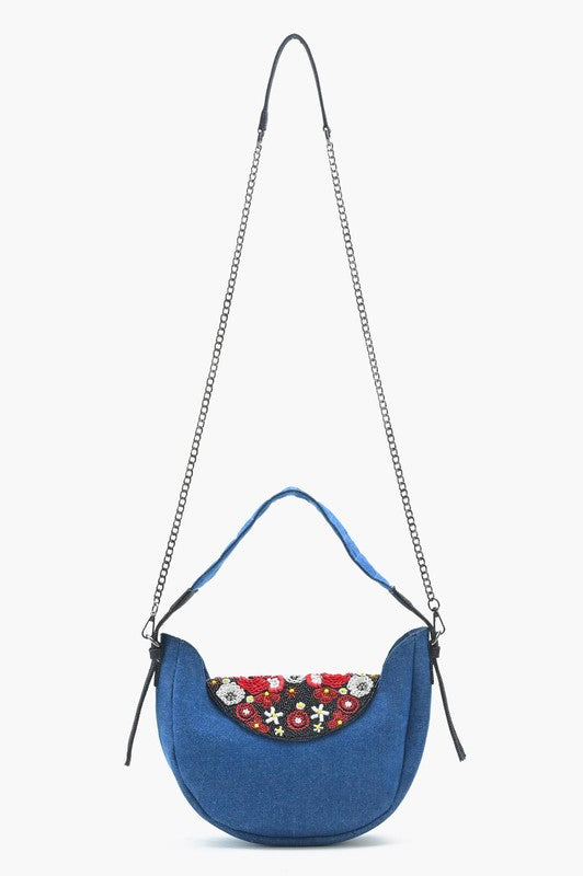 SCARLET DENIM SHOULDER BAG