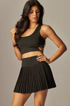 SHARP PLEATED TENNIS SKIRT