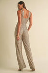 GOLD SEQUIN JUMPSUIT