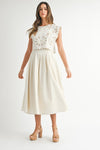 SCALLOP MIDI SKIRT SET