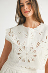 SCALLOP MIDI SKIRT SET