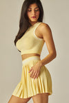 LEMON TENNIS SKIRT