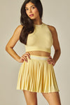 LEMON TENNIS SKIRT