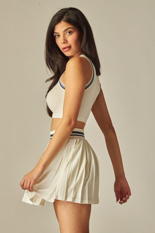 VARSITY STRIPES SKIRT