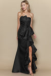 TIERED RUFFLE GOWN
