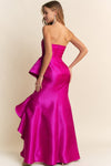 CASCADE TAFETTA GOWN
