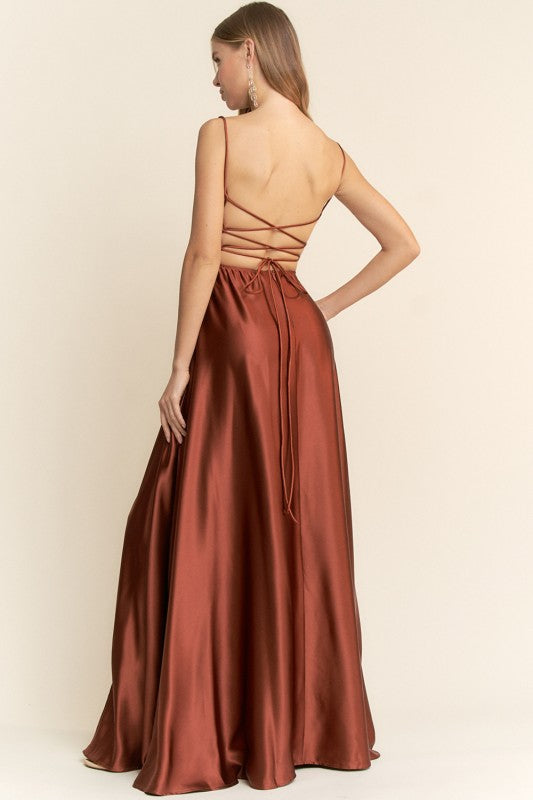 CORSETTE RUST GOWN