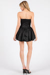 BLACK BUBBLE CORSET MINI