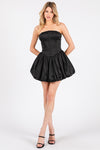 BLACK BUBBLE CORSET MINI