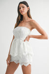 CROCHET LACE PEPLUM SET