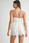 CROCHET LACE PEPLUM SET