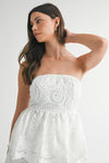 CROCHET LACE PEPLUM SET
