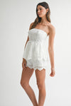 CROCHET LACE PEPLUM SET