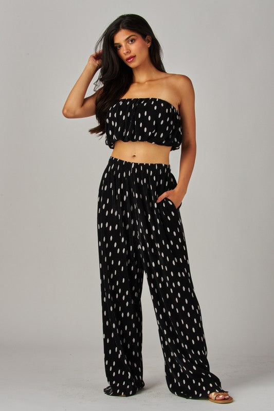 POLKA DOT SHIMMER TWO PIECE SET