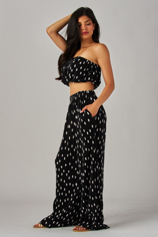 POLKA DOT SHIMMER TWO PIECE SET
