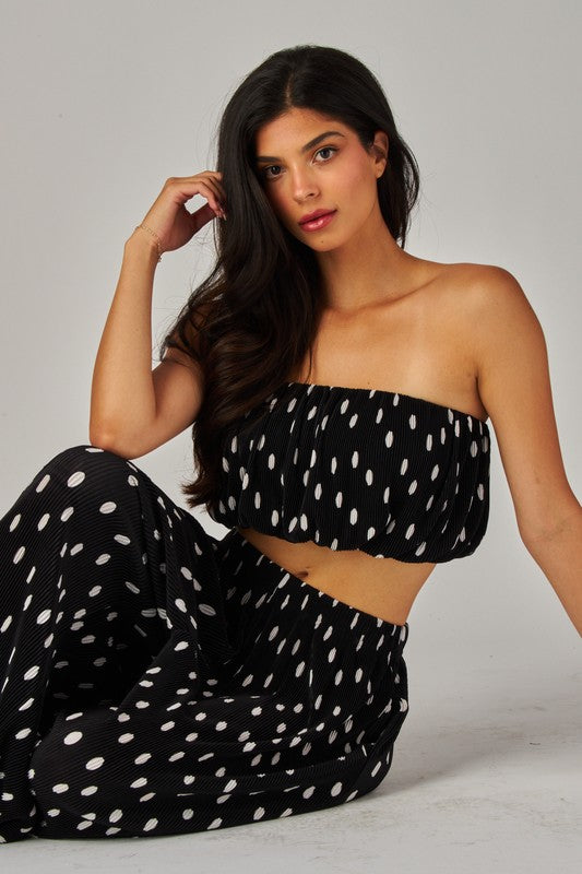 POLKA DOT SHIMMER TWO PIECE SET