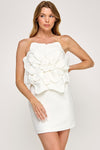 FRONT FLOWER CREPE MINI