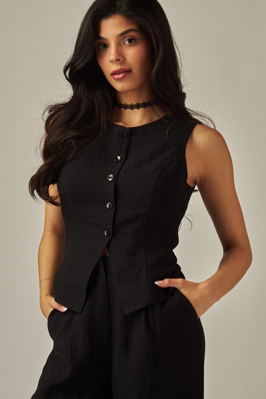 BUTTON UP VEST