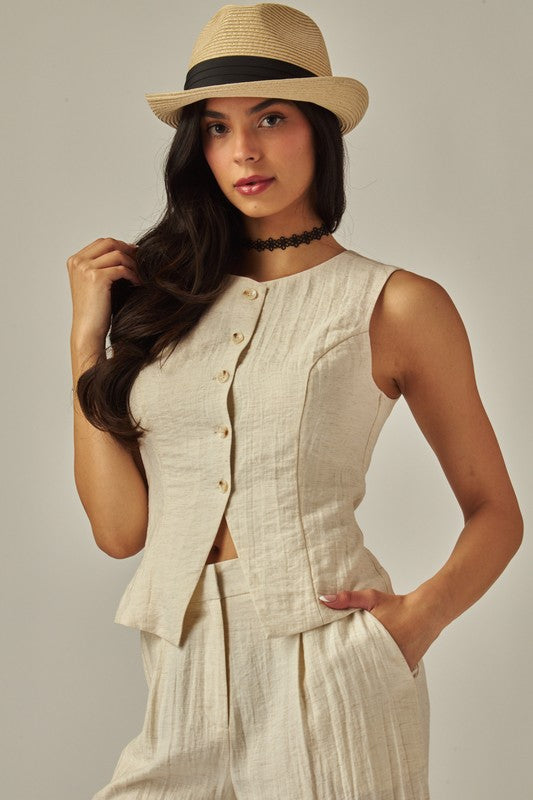 BUTTON UP VEST