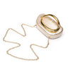 GOLD CIRCLE ACRYLIC CLUTCH