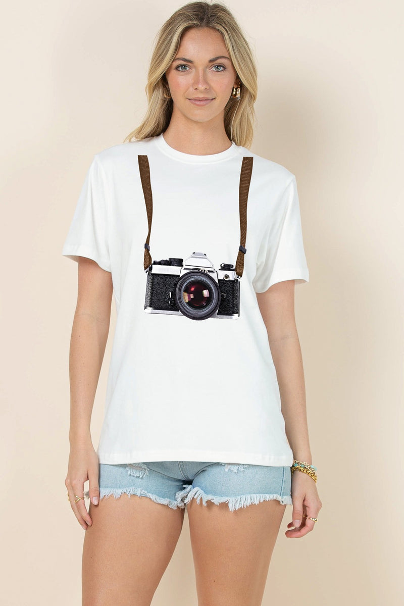 CAMERA  OVERSIZE T SHIRT