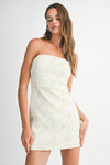 BEADED TWEED SPAGUETTI MINI