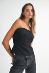 DRAPED TUBE BLOUSE