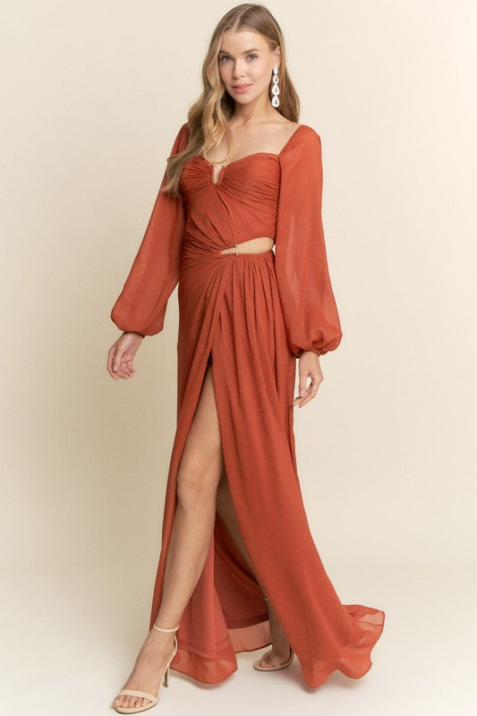 RUST LS GOWN