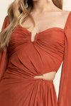RUST LS GOWN